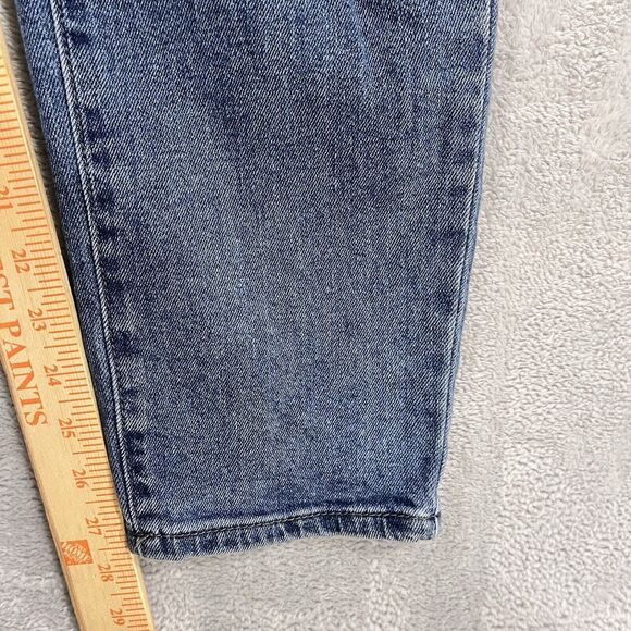 Abound‎ Mom Jeans 27 High Rise Exposed Button Fly Tapered Leg Denim Women's - Picture 8 of 10